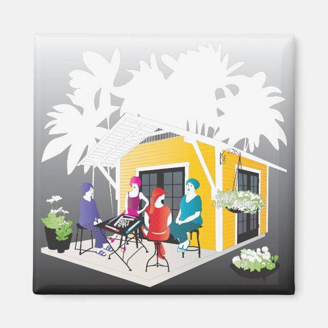 Aimant My Mah Jongg Cottage (Devant)