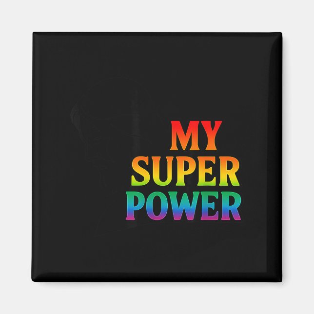 Aimant My Super Wer Faith Pride Jesus Christian Insration (Devant)