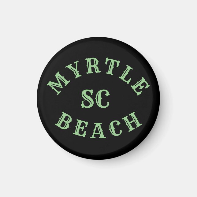 Aimant Myrtle Beach, Bouton de Caroline du Sud (Devant)