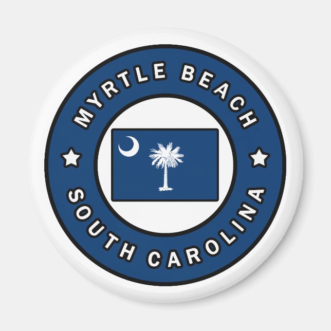Aimant Myrtle Beach Caroline du Sud (Devant)
