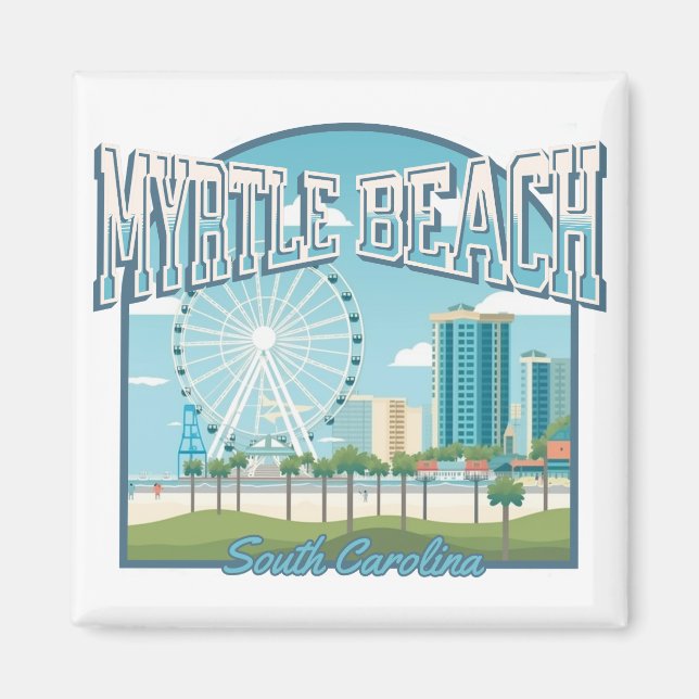 Aimant Myrtle Beach, Caroline du Sud (Devant)