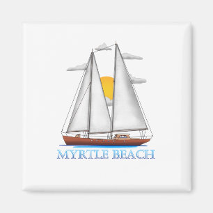 Aimant Myrtle Beach Côté Nautique Voilier