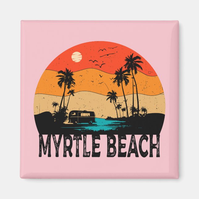 Aimant Myrtle Beach Vintage (Devant)
