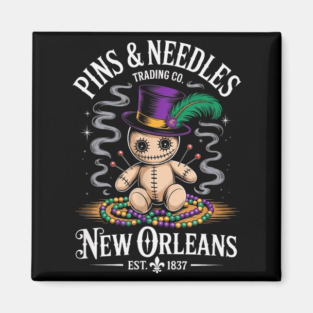 Aimant Mystical Voodoo Doll New Orleans Ns And Needles Ar (Devant)