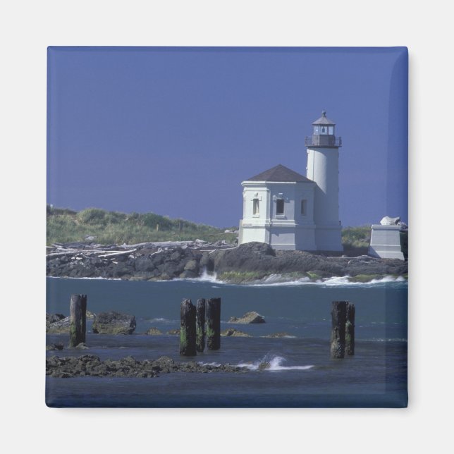 Aimant NA, USA, Oregon, Bandon, Phare de Coquille (Devant)