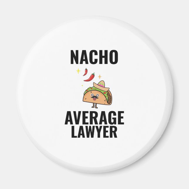 Aimant Nacho moyenne avocat drôle tacos cuisine mexicaine (Devant)