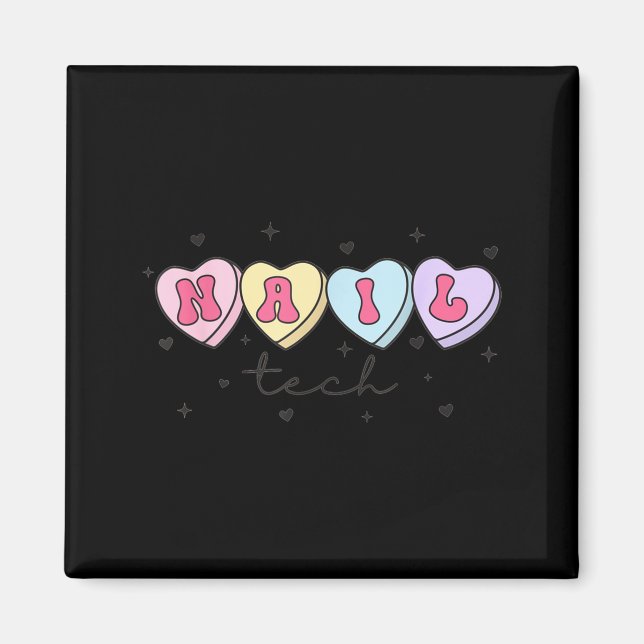 Aimant Nail Tech Valentine's Day Heart Manicurist Cosmeto (Devant)