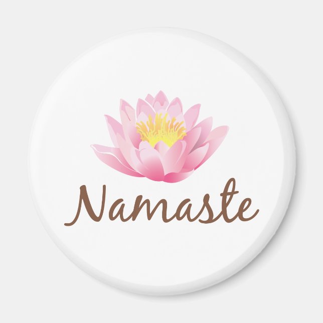 Aimant Namaste Lotus Flower Yoga (Devant)