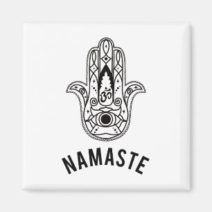 Aimant Namaste Main Hamsa Yoga Hindouisme Védas Ohm