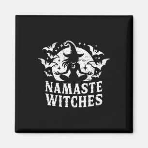 Aimant Namaste Sorcières Yoga Halloween Méditation