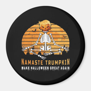 Aimant Namaste Trumpkin rend Halloween grand à nouveau Mé