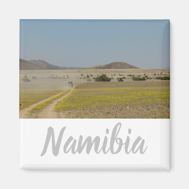 Aimant Namibie Afrique Paysage Route du désert namibien 4 (Devant)