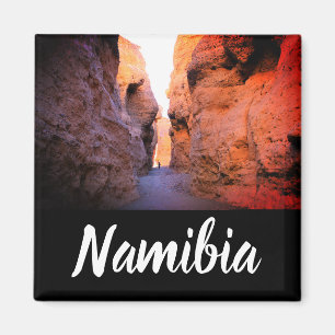 Aimant Namibie Afrique Sesriem Canyon Girl Walking Desert