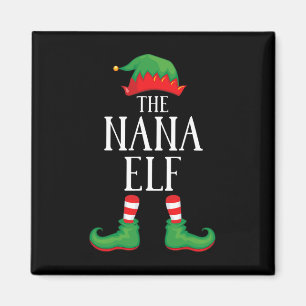 Aimant Nana Elf Groupe de jumelage Xmas Funny Famille Noë