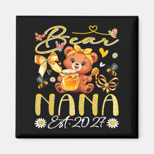 Aimant Nana Est 2027 Nœud Papillon Floral Fête Des Mères 