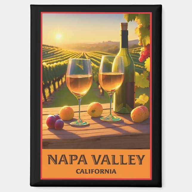 Aimant Napa Valley California (Recto)