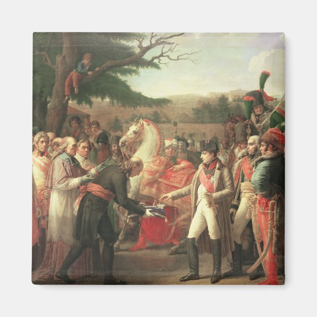 Aimant Napoléon Bonaparte reçoit les clés (Devant)