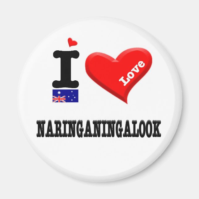 Aimant NARINGANINGALOOK - I Love (Devant)