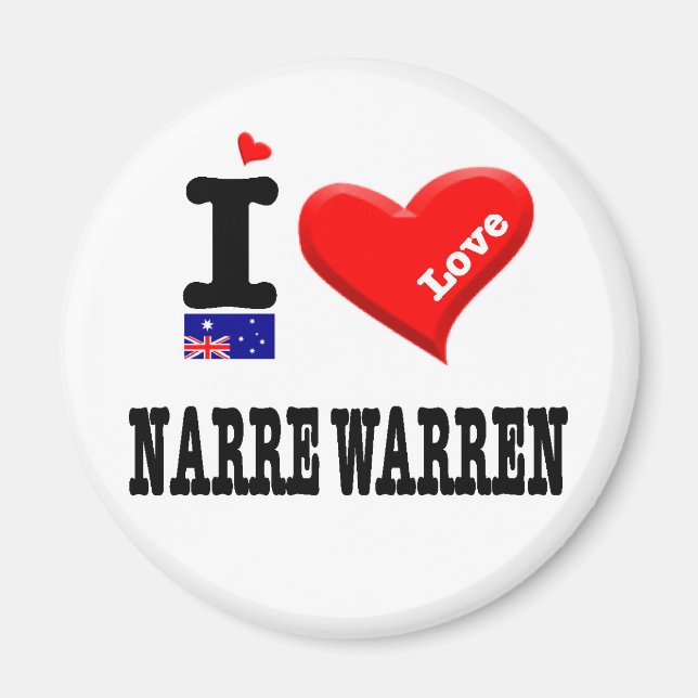 Aimant NARRE WARREN - I Love (Devant)