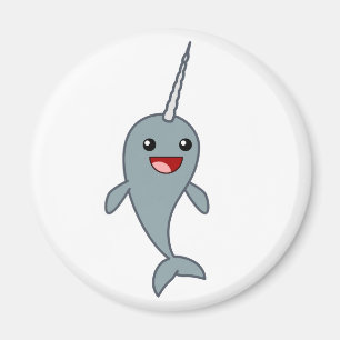 Aimant Narwhal heureux