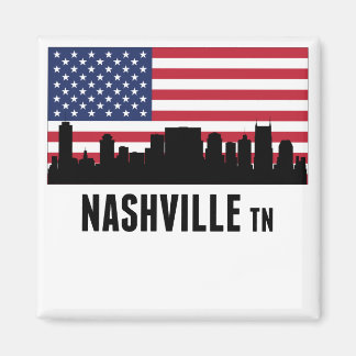 Aimant Nashville TN - Drapeau américain