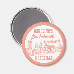 Aimant Nashville Toile Enterrement de Vie de Jeune Fille 
