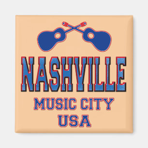 Aimant Nashville, ville Etats-Unis de musique