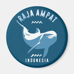 Aimant Natation avec les dauphins à Raja Ampat