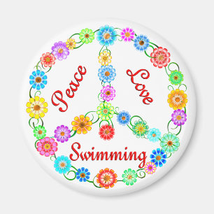 Aimant Natation d'amour de paix