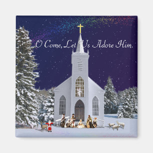 Aimant Nativité à l'église