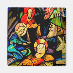 Aimant Nativité du style Verre Trait