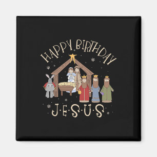 Aimant Nativité Joyeux anniversaire Jésus Noël Nativité C