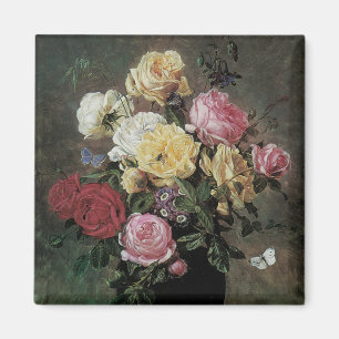 Aimant Nature morte avec des fleurs dans un vase par Olaf