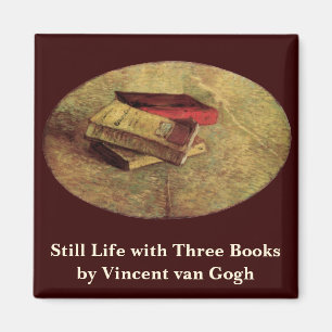 Aimant Nature morte avec trois livres de Vincent van Gogh