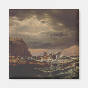 Aimant Naufrage sur la côte norvégienne par Johan Dahl