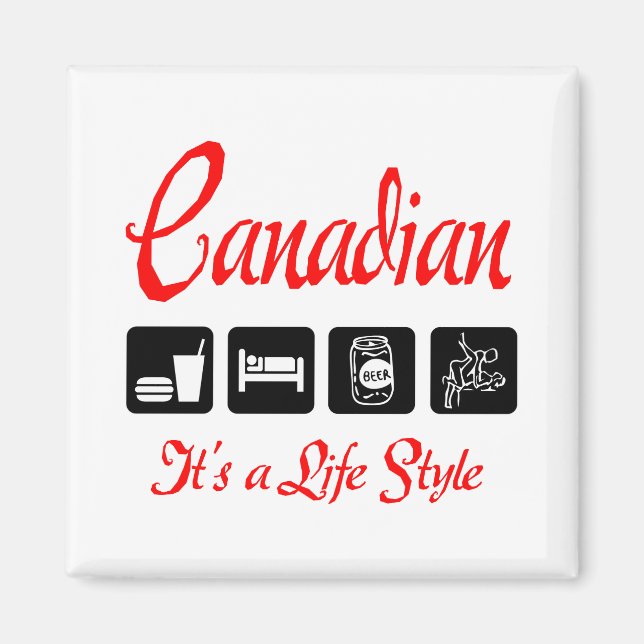 Aimant Naughty Canadien (Devant)