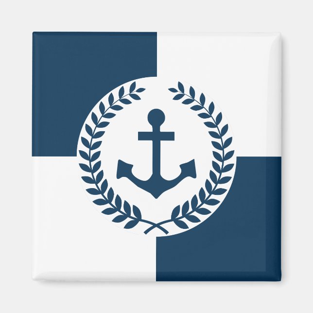 Aimant Nautical themed design (Devant)