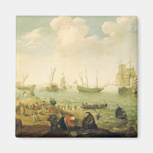 Aimant Navires sur une rade néerlandaise 