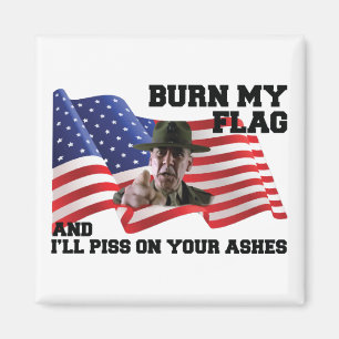 Aimant Ne brûle pas mon drapeau
