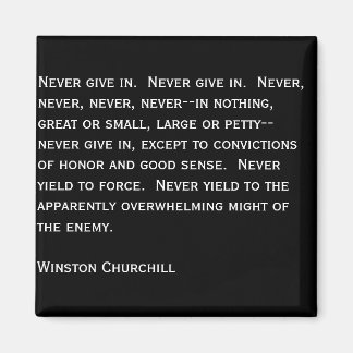 Aimant Ne cédez jamais.