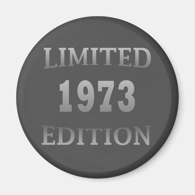Aimant Né en 1973 anniversaire édition limitée (Devant)