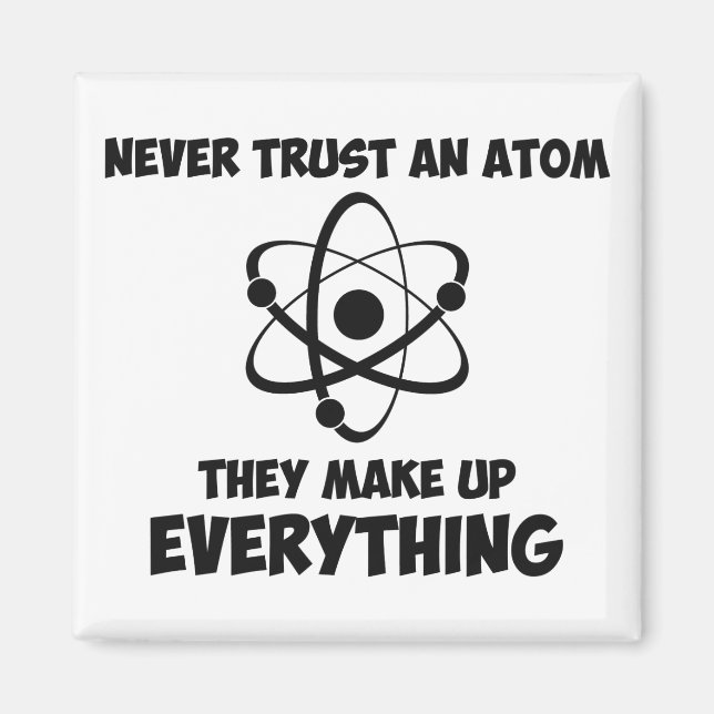 Aimant Ne jamais faire confiance à un Atom (Devant)