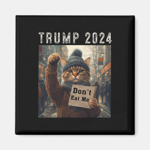 Aimant Ne me mangez pas de chats pour Trump 2024