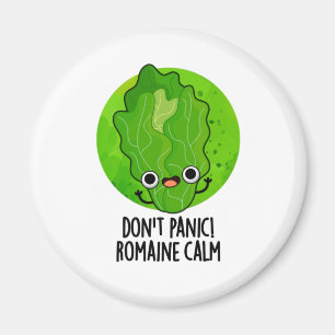 Aimant Ne paniquez pas Romaine Calm Funny Veggie Pun