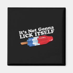 Aimant Ne Pas Aller Se Lick Drôle Popsicle 4 Juillet G