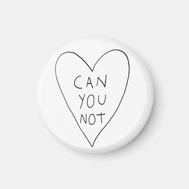 Aimant Ne pouvez-vous pas (Devant)