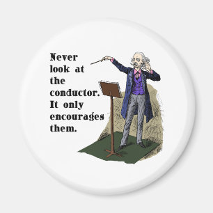 Aimant Ne regardez jamais le conducteur