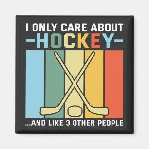 Aimant Ne se soucient que du hockey