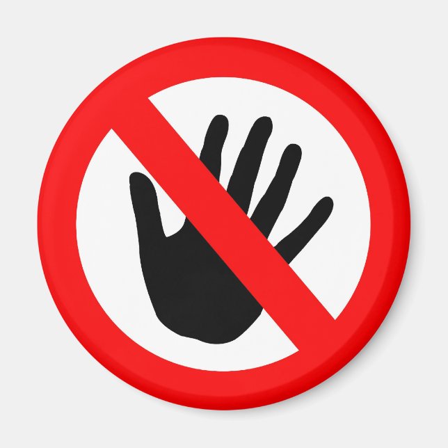 Aimant Ne touchez pas (Devant)