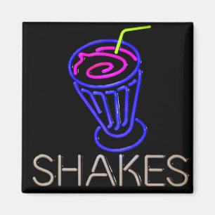 Aimant Neon coloré Milkshake